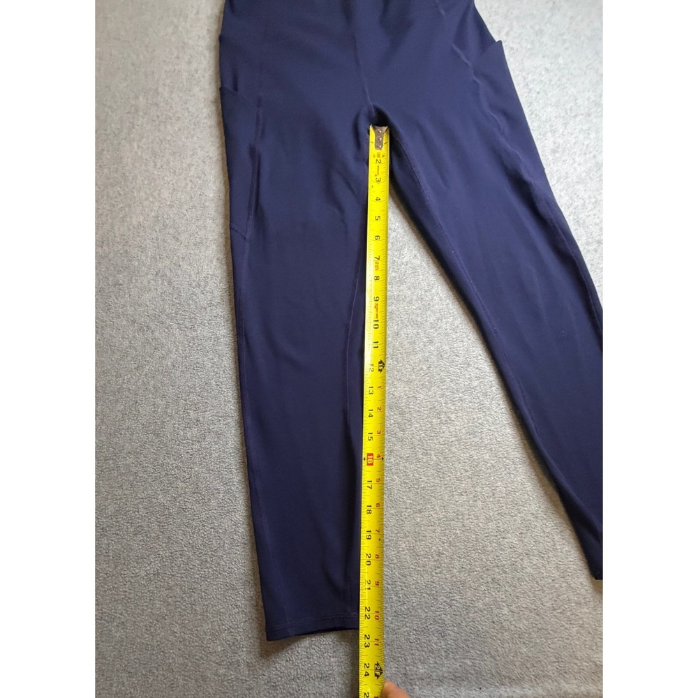 Fabletics PureLuxe High Waisted Pocket Leggings Navy Blue Small - Picture 2 of 6